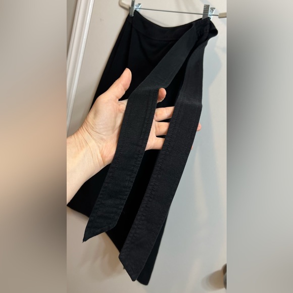 LOFT Petites Linen Wrap Skirt 0P - Picture 3 of 13